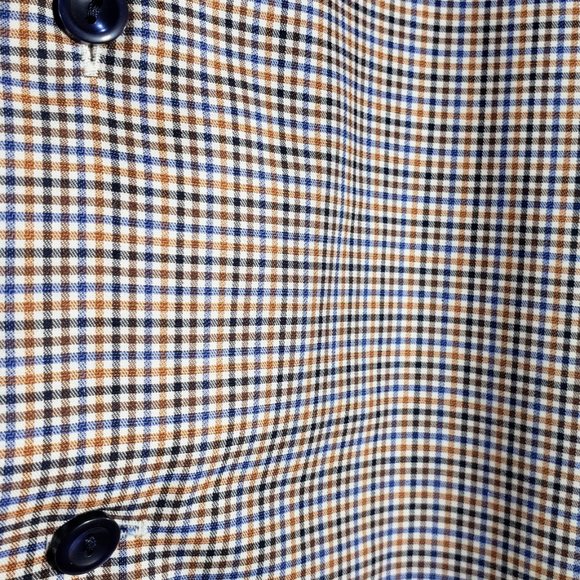 ETON Of Sweden, NWOT,  Multi colored check, Size 16.5/42 Contemporary Fit - Picture 6 of 9